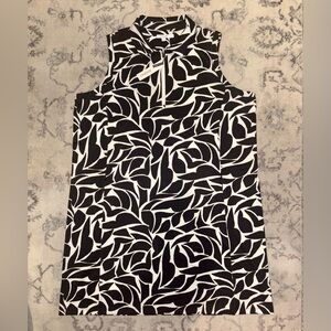 Chico's Zenergy UPF Geo Sleeveless Polo Shirt Dress with Pockets. Size 4/XXL NWT